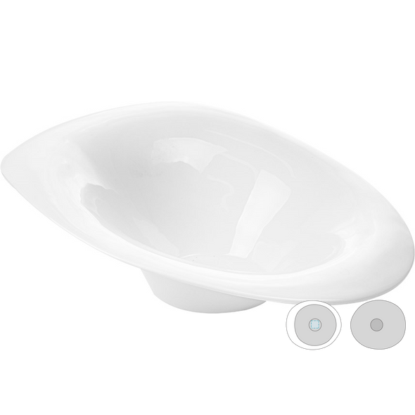 White Porcelain Irregular Bowls